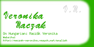 veronika maczak business card